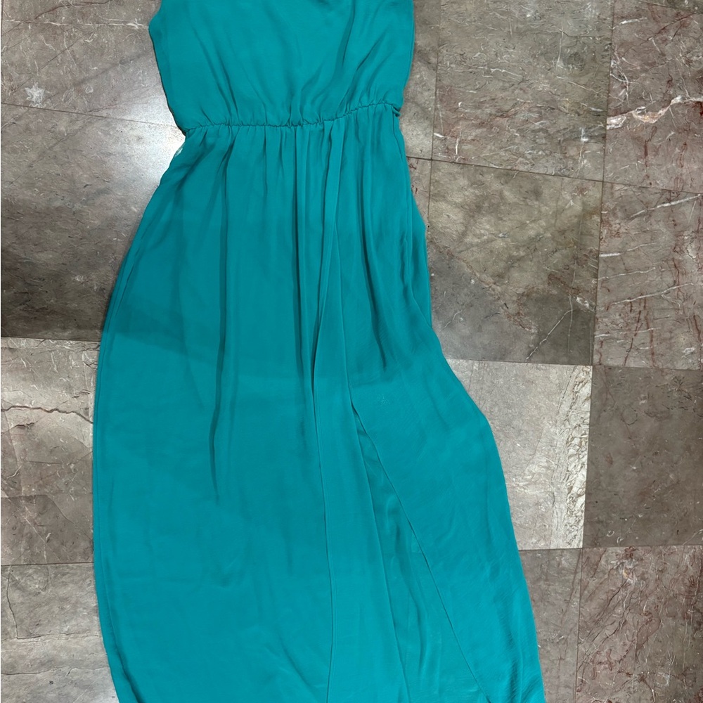 a'gaci Vibrant Teal Maxi Dress